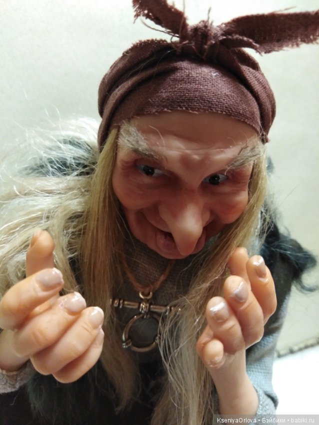 Баба-Яга — Лепка авторских кукол: полимерная глина (фото 2)