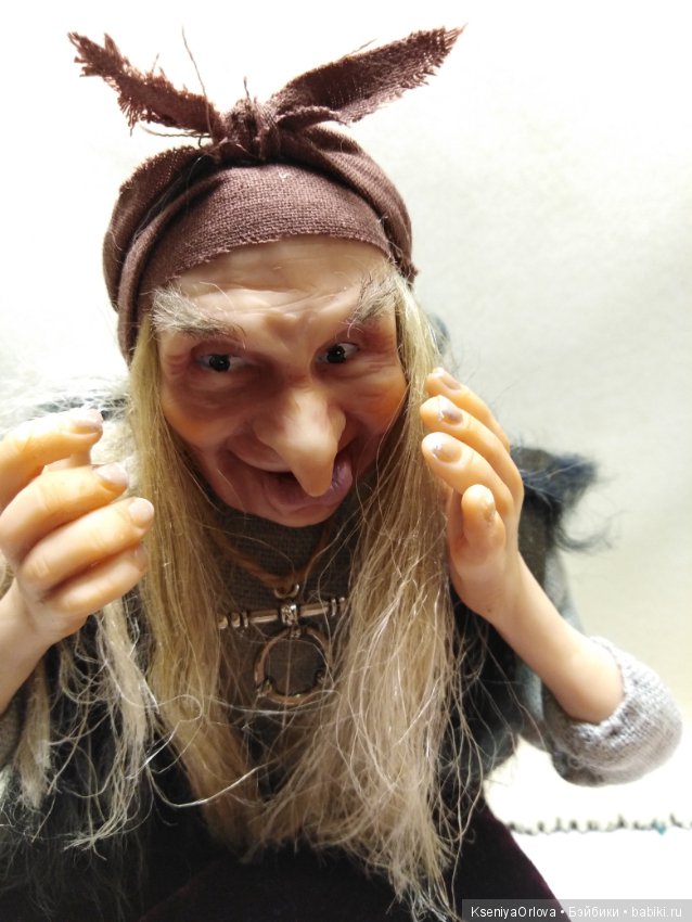 Баба-Яга — Лепка авторских кукол: полимерная глина (фото 5)