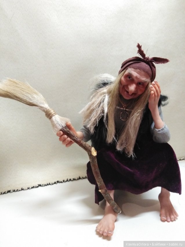 Баба-Яга — Лепка авторских кукол: полимерная глина (фото 4)