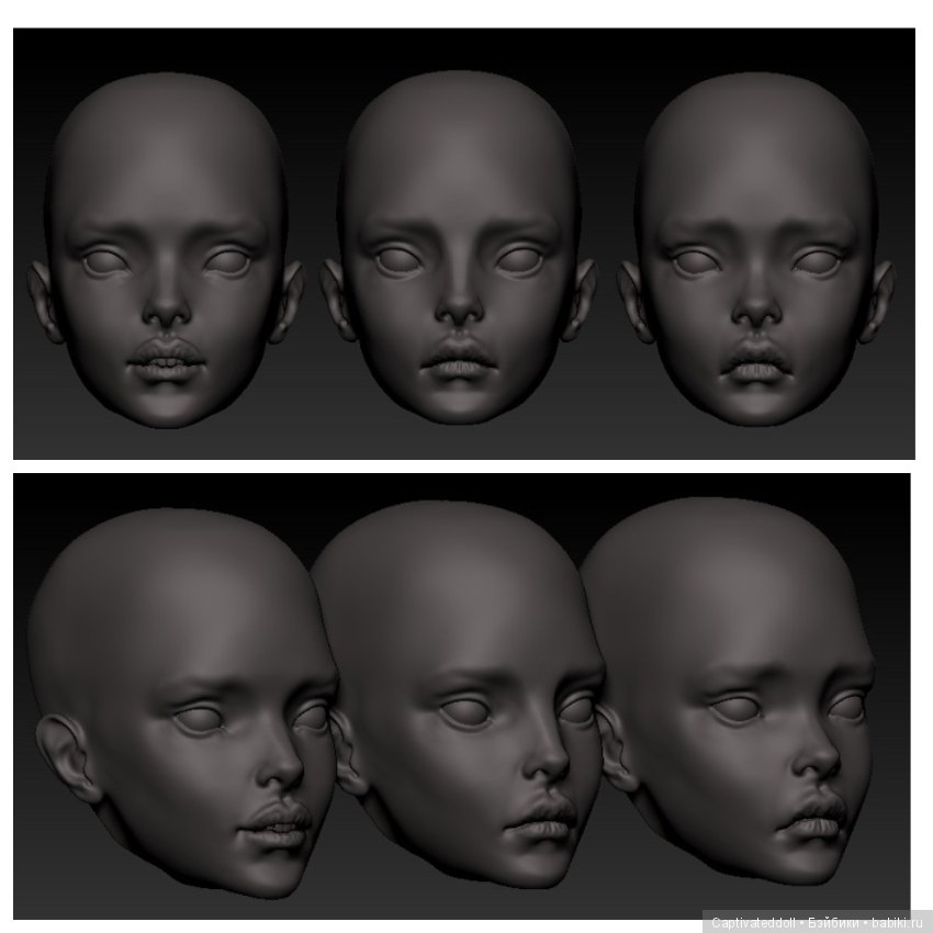 Авторская шарнирная кукла в Zbrush. Автор Юлия Нечаева (фото 3)