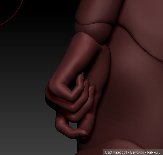 Авторская шарнирная кукла в Zbrush. Автор Юлия Нечаева (фото 10)