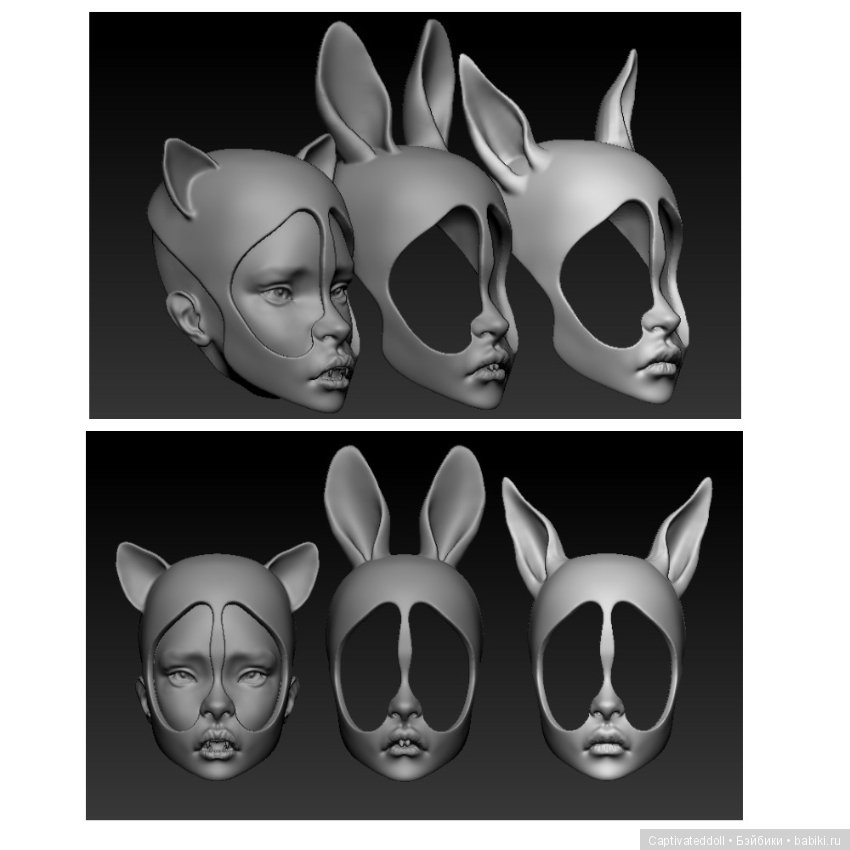 Авторская шарнирная кукла в Zbrush. Автор Юлия Нечаева (фото 6)