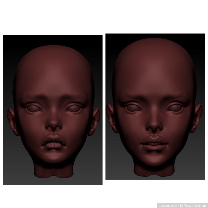 Авторская шарнирная кукла в Zbrush. Автор Юлия Нечаева (фото 2)