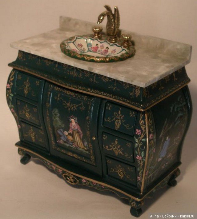 Кукольные уборные — Антикварные игрушки и домики: елочные украшения (фото 9)