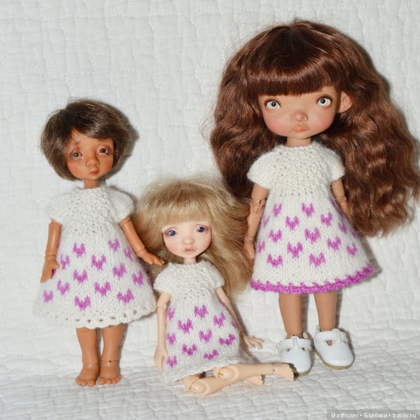 Наномода: платья для крошек 9-16 см