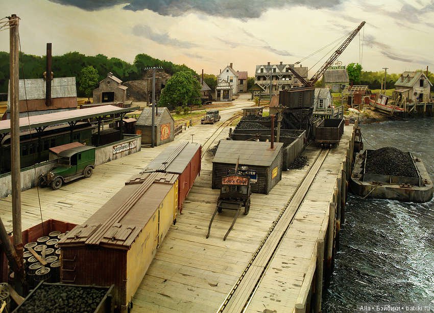 Диорама Городской причал — Румбоксы и кукольные интерьеры: фото (фото 4)