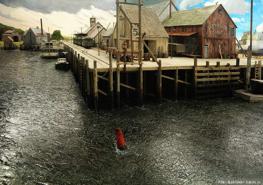 Диорама Городской причал — Румбоксы и кукольные интерьеры: фото (фото 3)