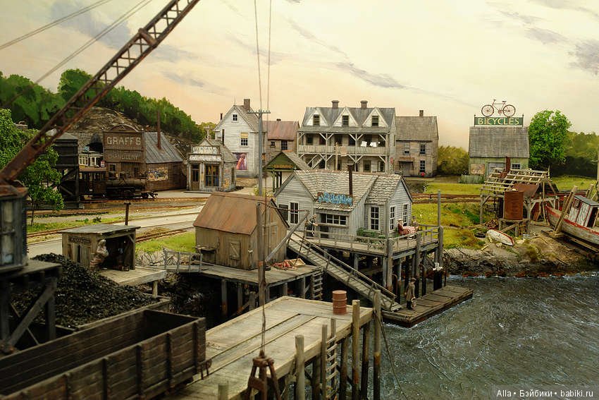 Диорама Городской причал — Румбоксы и кукольные интерьеры: фото (фото 2)