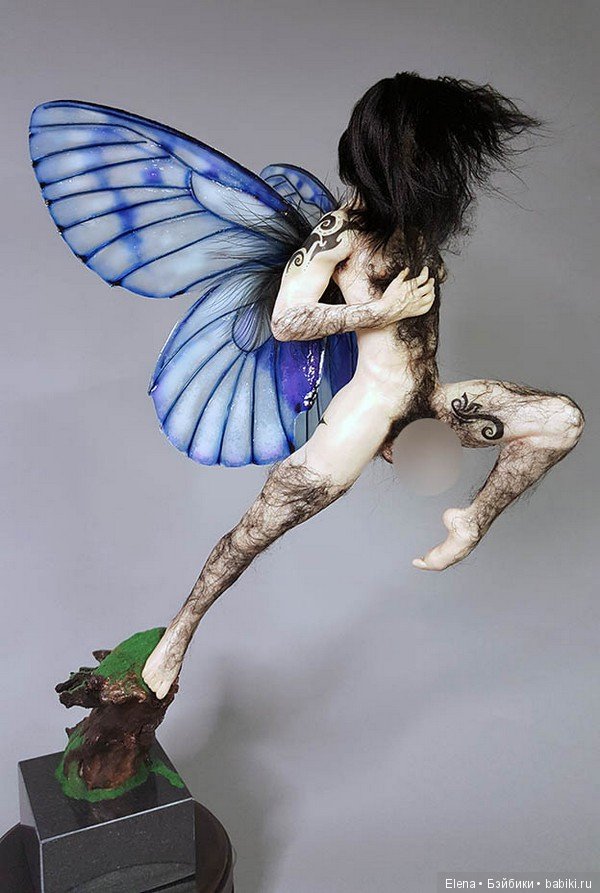 Black Mountain Fairy или Фей черной горы, скульптор Barbara Kee (фото 2)