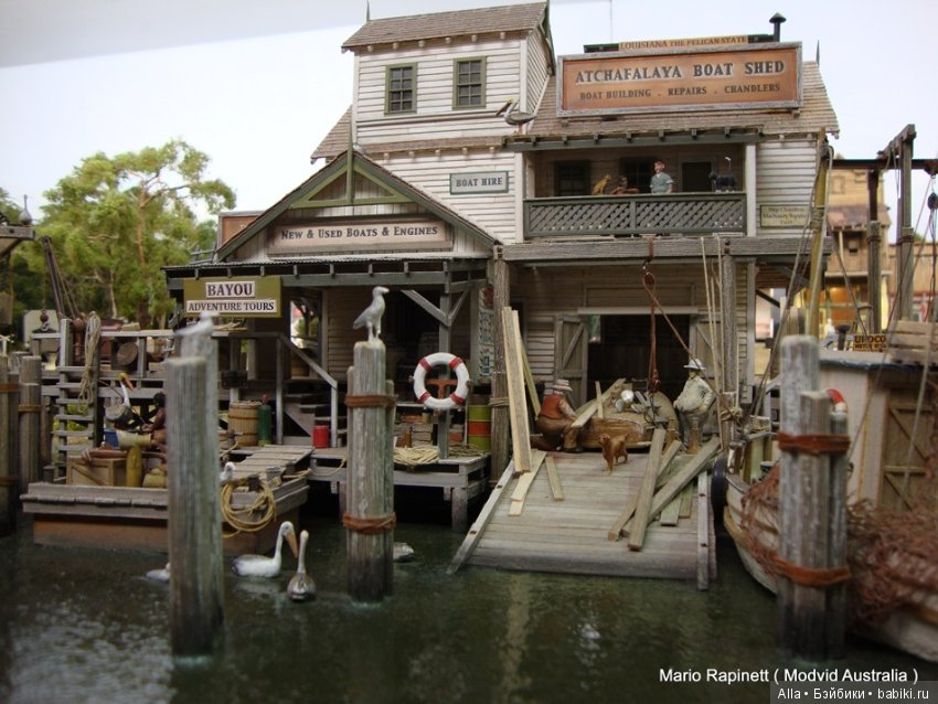 Диорама "Причал" — Румбоксы и кукольные интерьеры: фото (фото 5)