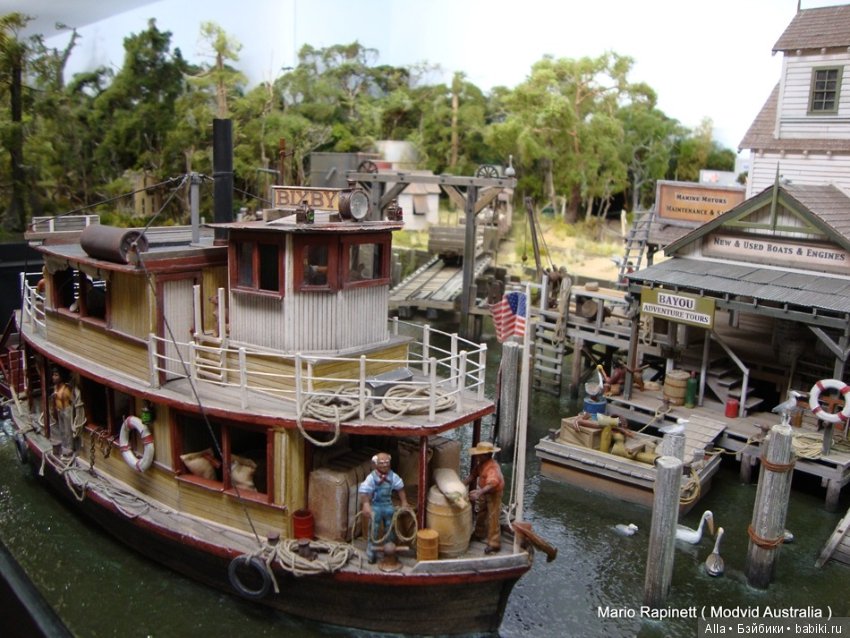 Диорама "Причал" — Румбоксы и кукольные интерьеры: фото (фото 3)