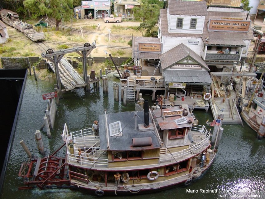 Диорама "Причал" — Румбоксы и кукольные интерьеры: фото (фото 2)