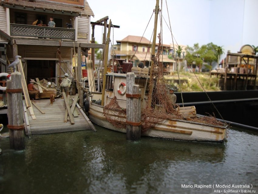 Диорама "Причал" — Румбоксы и кукольные интерьеры: фото (фото 7)