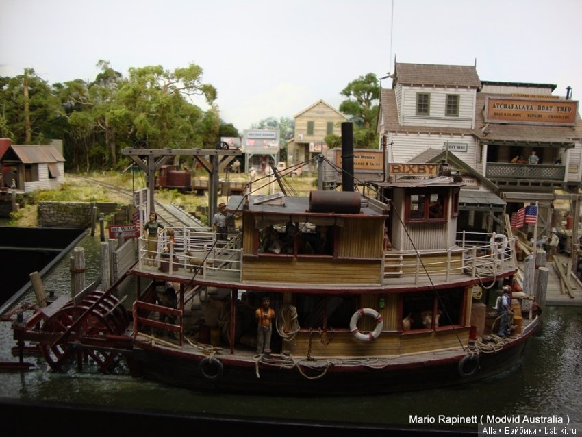 Диорама "Причал" — Румбоксы и кукольные интерьеры: фото