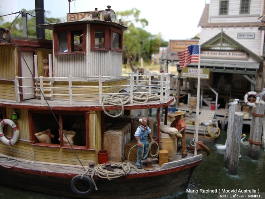 Диорама "Причал" — Румбоксы и кукольные интерьеры: фото (фото 6)