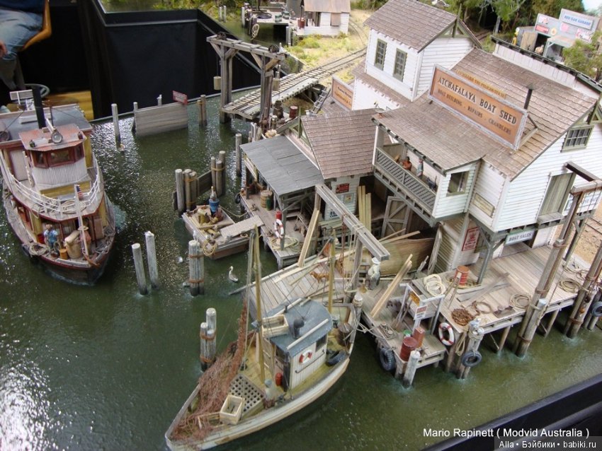 Диорама "Причал" — Румбоксы и кукольные интерьеры: фото (фото 8)