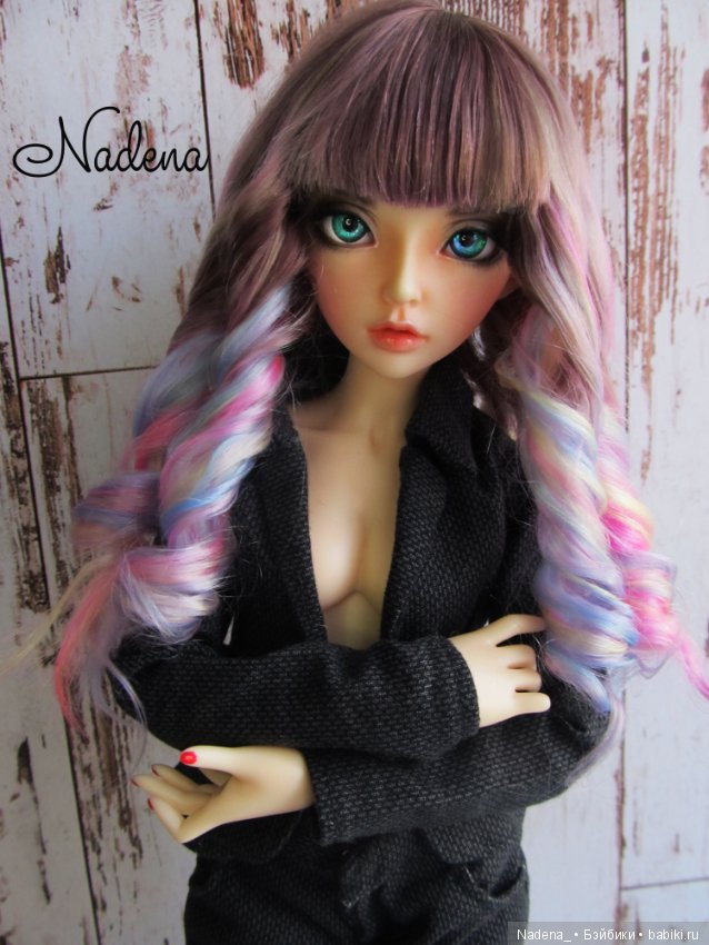 Парик разноцветный — Одежда и обувь для кукол BJD (БЖД): 1/3