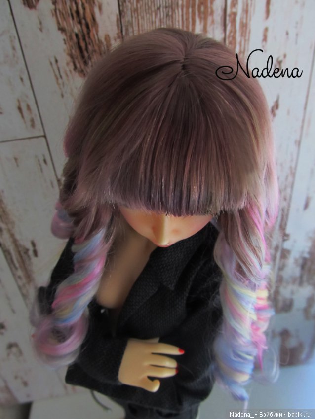 Парик разноцветный — Одежда и обувь для кукол BJD (БЖД): 1/3 (фото 6)