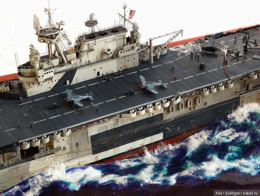 Диорама Enterprise under attack 1944, автор работы Kostas Katseas (фото 8)