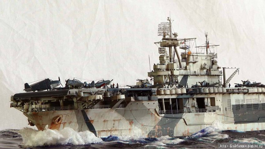 Диорама Enterprise under attack 1944, автор работы Kostas Katseas (фото 2)