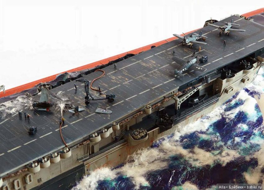 Диорама Enterprise under attack 1944, автор работы Kostas Katseas (фото 4)