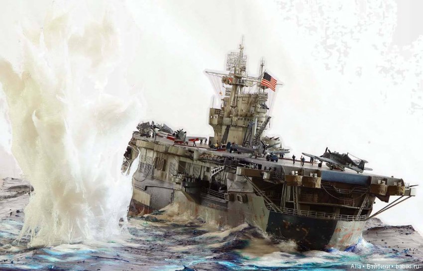 Диорама Enterprise under attack 1944, автор работы Kostas Katseas (фото 3)