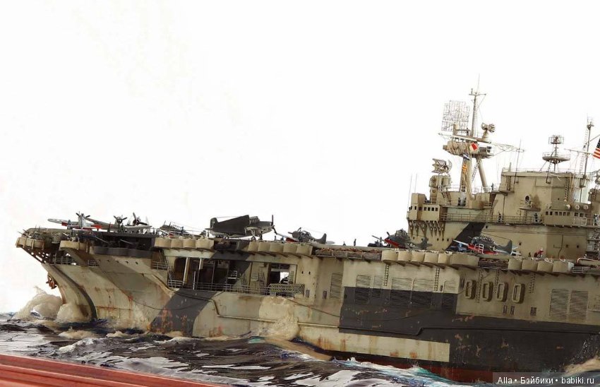 Диорама Enterprise under attack 1944, автор работы Kostas Katseas