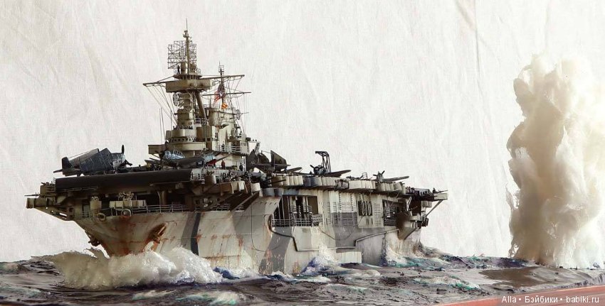 Диорама Enterprise under attack 1944, автор работы Kostas Katseas (фото 10)