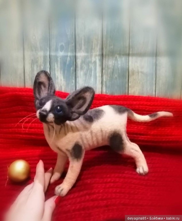 Сфинкс — Валяные игрушки из шерсти: сухое валяние