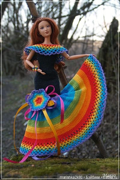 Красивые наряды для кукол типа Барби. Часть 2
