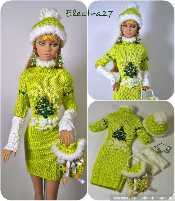 Красивые наряды кукол типа Барби. часть 1
