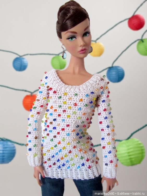 Красивые наряды для кукол типа Барби. Часть 2 (фото 6)