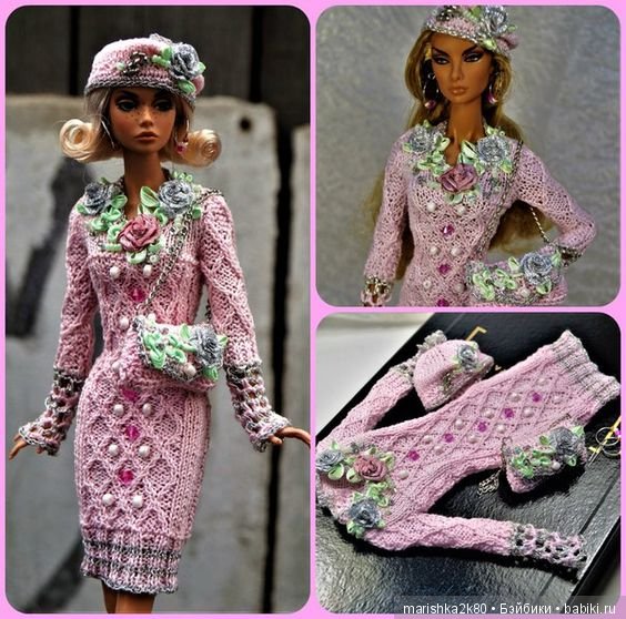 Красивые наряды кукол типа Барби. часть 1