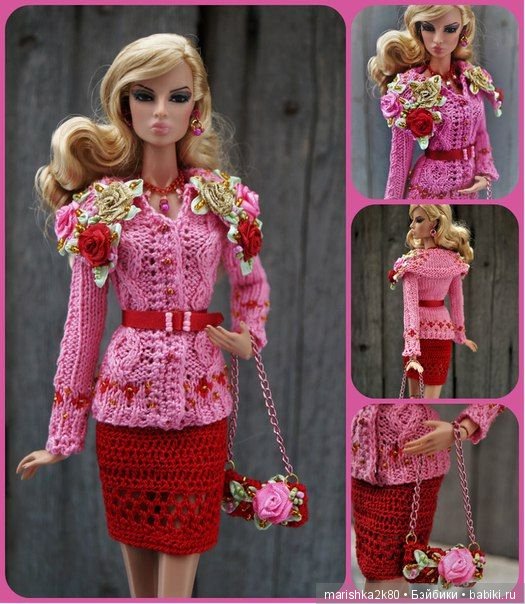 Красивые наряды кукол типа Барби. часть 1