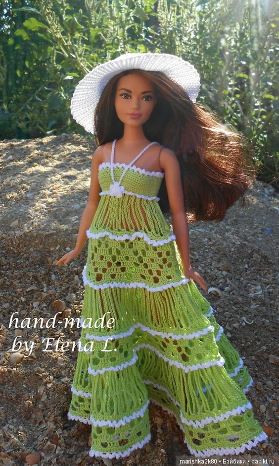 Красивые наряды кукол типа Барби. часть 1