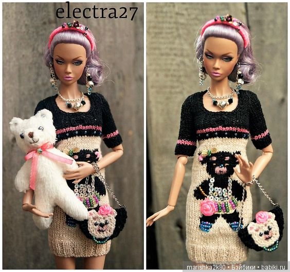 Красивые наряды кукол типа Барби. часть 1