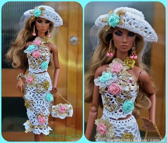 Красивые наряды для кукол типа Барби. Часть 2
