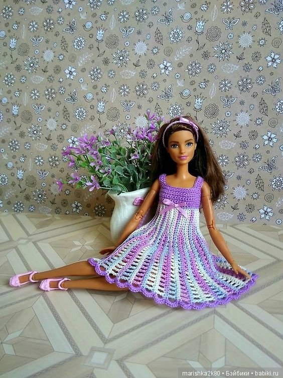 Красивые наряды кукол типа Барби. часть 1