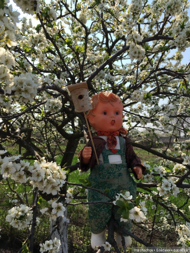 Весенние цветы и... скворечники! Или один день из жизни сорванцов Goebel