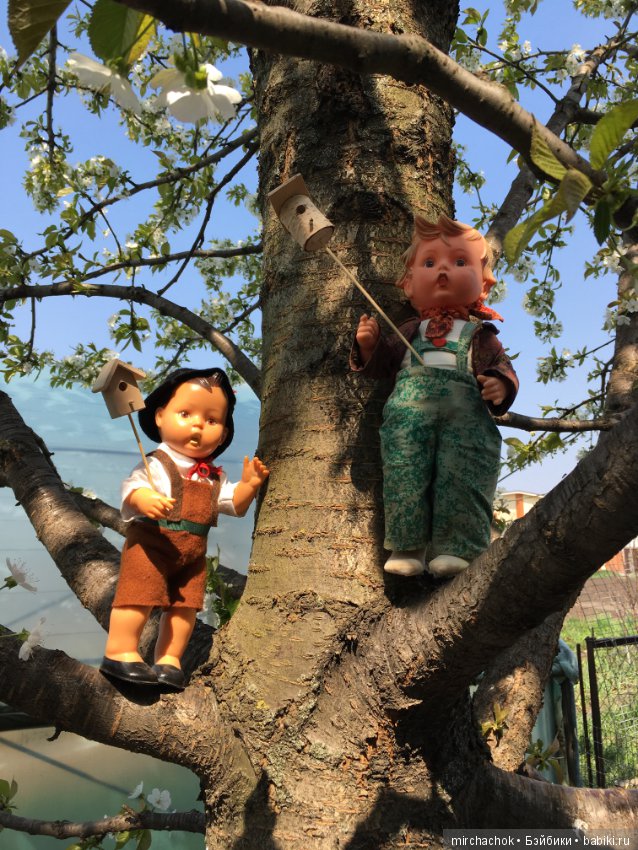 Весенние цветы и... скворечники! Или один день из жизни сорванцов Goebel