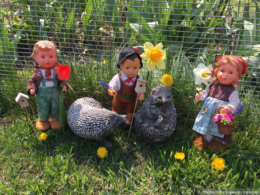 Весенние цветы и... скворечники! Или один день из жизни сорванцов Goebel (фото 2)