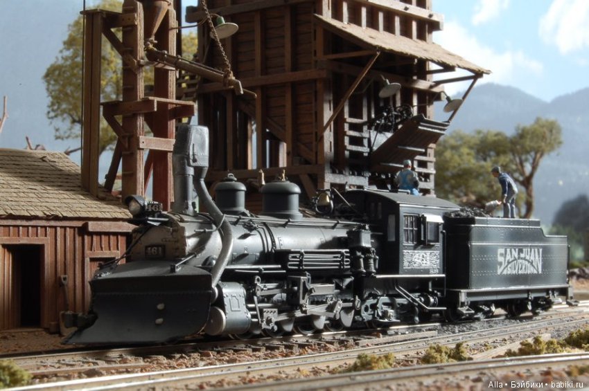 Железнодорожная диорама, горные ландшафты, железнодорожная станция в маленьком городке. Rick Huntrods (фото 5)