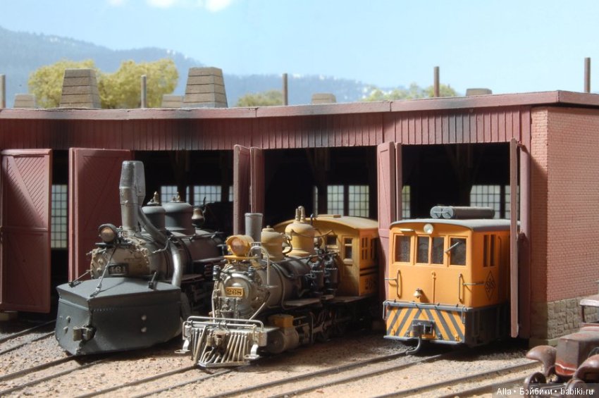 Железнодорожная диорама, горные ландшафты, железнодорожная станция в маленьком городке. Rick Huntrods (фото 2)