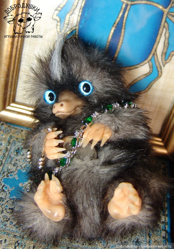 Малыш Нюхлер — Игрушки в смешанной технике (мех и глина): Арт (фото 3)