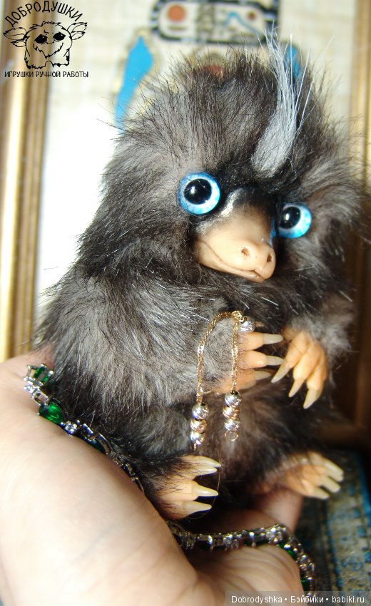 Малыш Нюхлер — Игрушки в смешанной технике (мех и глина): Арт (фото 6)