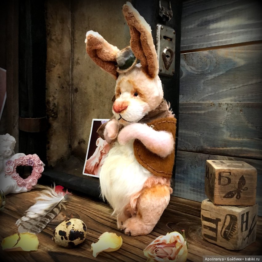 Кролик Паф — Авторские мишки Тедди и друзья: фото (фото 7)