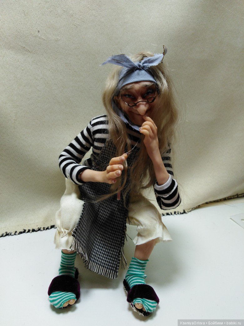 Кукла Баба-Яга — Авторские куклы ручной работы: текстильные (фото 6)