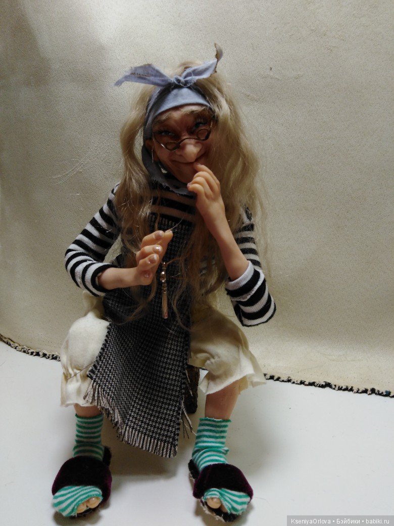 Кукла Баба-Яга — Авторские куклы ручной работы: текстильные (фото 3)