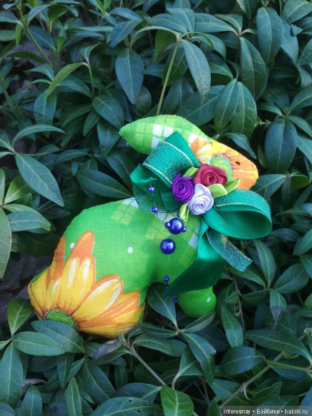 Пасхальные кролики — Текстильные игрушки и примитивы: кофейные (фото 2)