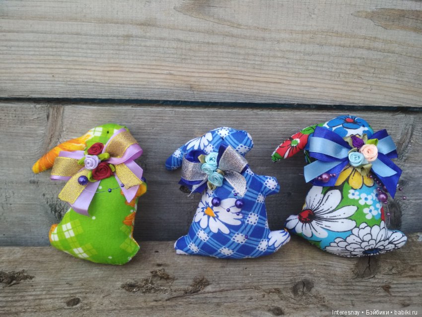 Пасхальные кролики — Текстильные игрушки и примитивы: кофейные